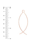 Curved Wire Threader Earrings