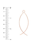 Curved Wire Threader Earrings