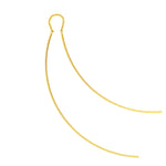 Curved Wire Threader Earrings