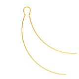 Curved Wire Threader Earrings