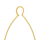 Curved Wire Threader Earrings