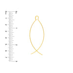 Curved Wire Threader Earrings