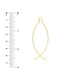 Curved Wire Threader Earrings