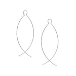 Curved Wire Threader Earrings