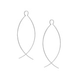 Curved Wire Threader Earrings