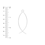 Curved Wire Threader Earrings