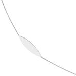 Sterling Silver Marquise Station Long Necklace