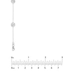 Sterling Silver Hammered Disc Station Long Necklace