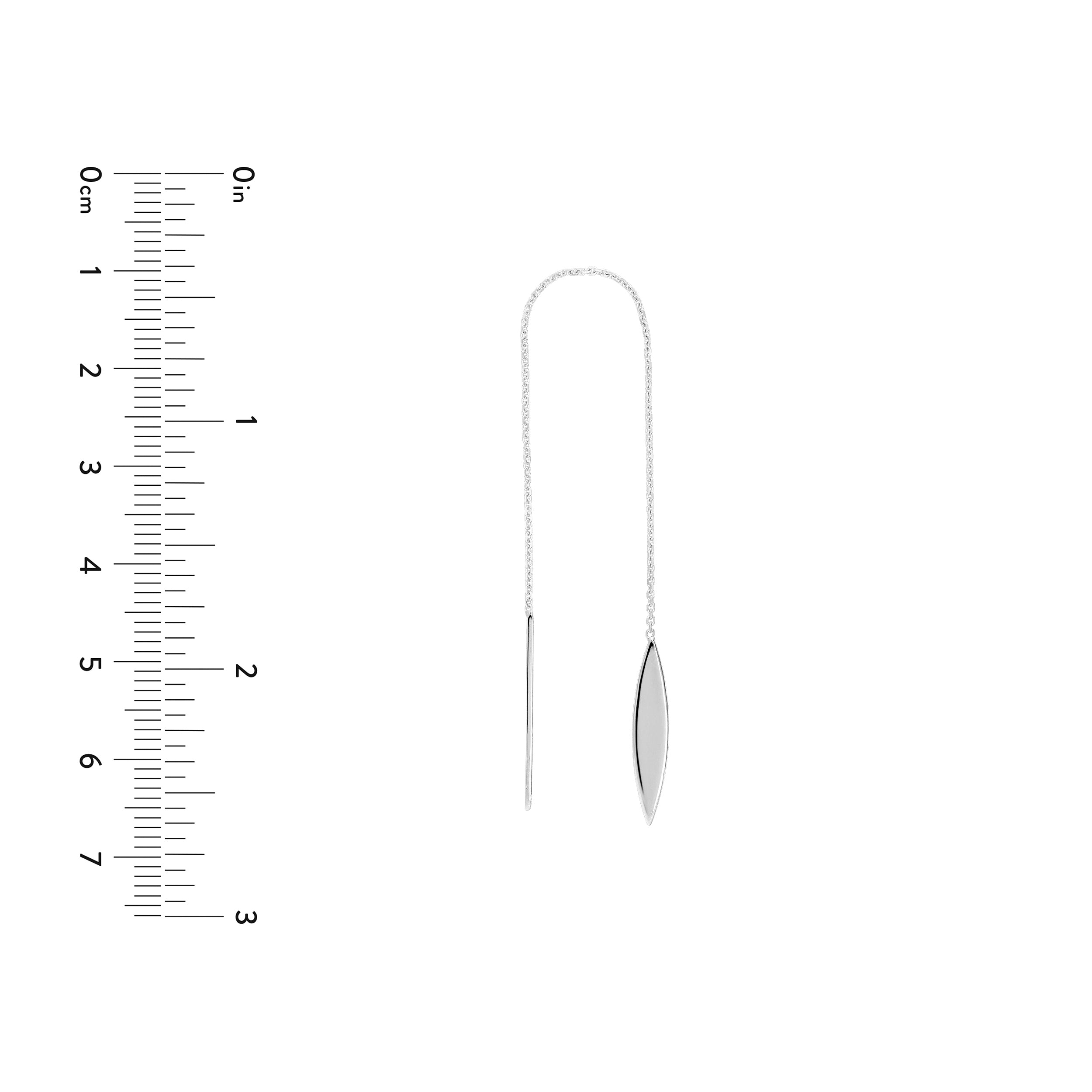 Marquise Threader Earrings