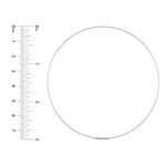 75mm Endless Wire Hoop Earrings