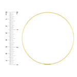 75mm Endless Wire Hoop Earrings