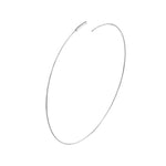 75mm Endless Wire Hoop Earrings