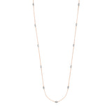 Long And Lovely Oval Bead Necklace