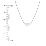 Mini Evil Eye Cutout Adjustable Necklace