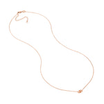 Mini Evil Eye Cutout Adjustable Necklace