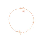 Heartbeat on Chain Adjustable Bracelet
