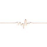 Heartbeat on Chain Adjustable Bracelet