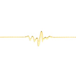Heartbeat on Chain Adjustable Bracelet