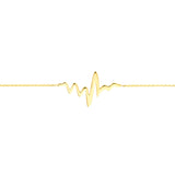 Heartbeat on Chain Adjustable Bracelet