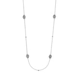 White/Black Filigree Station Long & Love