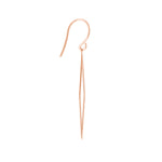Open Diamond-Shaped Dangle Earrings