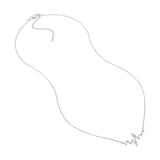 CZ Heartbeat Adjustable Necklace