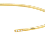 Cuff Bangle with 1/20tcw Diamond Ends