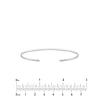 Cuff Bangle with 1/20tcw Diamond Ends