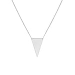 Spear Tip Necklace in Plated Sterling Silver