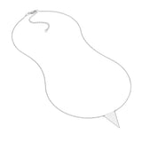Spear Tip Necklace in Plated Sterling Silver