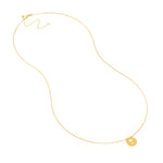 So You Cross Cutout Mini Disc Adj Necklace