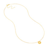 So You Cross Cutout Mini Disc Adj Necklace
