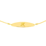 Engravable Initial ID Bar Bolo Bracelet