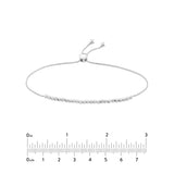 Diamond-Cut Beaded Bolo Bracelet