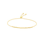 Diamond-Cut Beaded Bolo Bracelet
