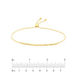Diamond-Cut Beaded Bolo Bracelet