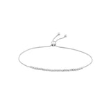 Diamond-Cut Beaded Bolo Bracelet