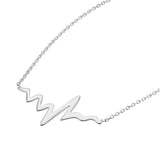 Heartbeat Necklace in Plated Sterling Silver