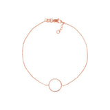 Open Wire Circle Adjustable Bracelet