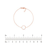 Open Wire Circle Adjustable Bracelet