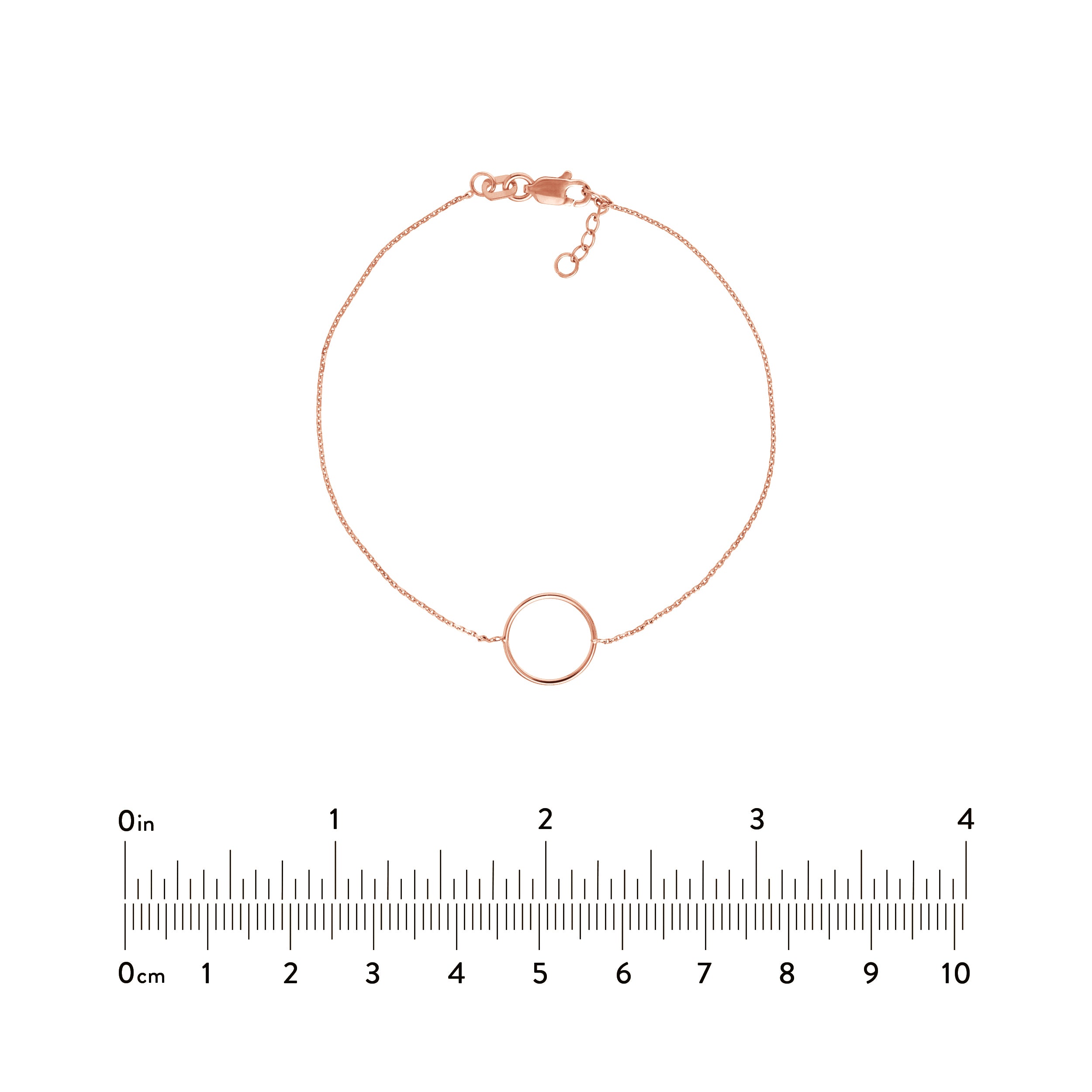 Open Wire Circle Adjustable Bracelet