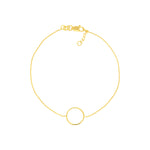 Open Wire Circle Adjustable Bracelet