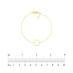 Open Wire Circle Adjustable Bracelet