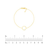 Open Wire Circle Adjustable Bracelet