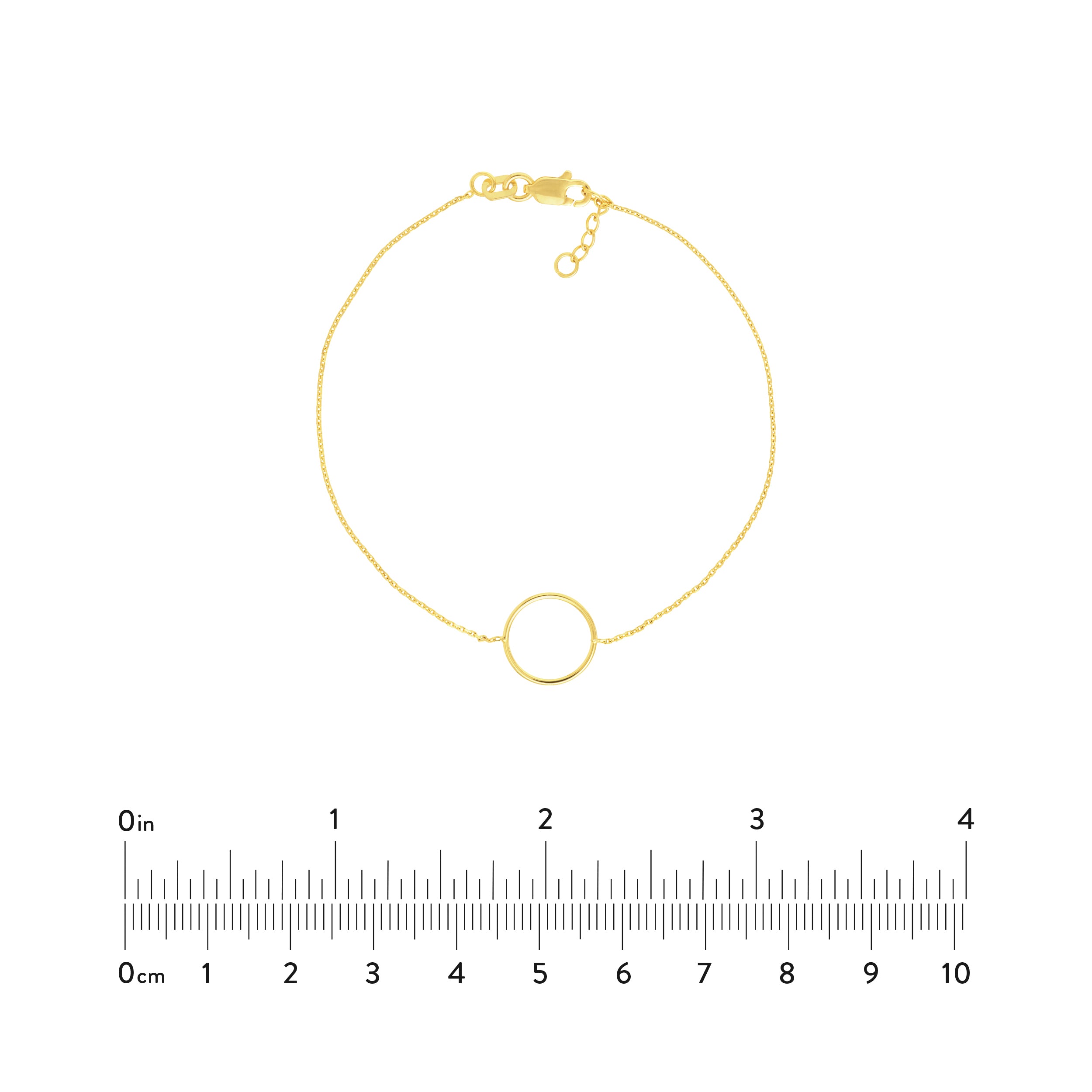 Open Wire Circle Adjustable Bracelet