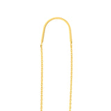 Open Teardrop Threader Earrings
