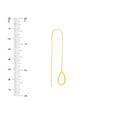 Open Teardrop Threader Earrings