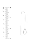 Open Teardrop Threader Earrings