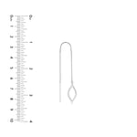 Open Marquise Threader Earrings