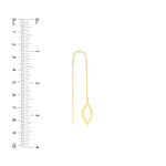 Open Marquise Threader Earrings